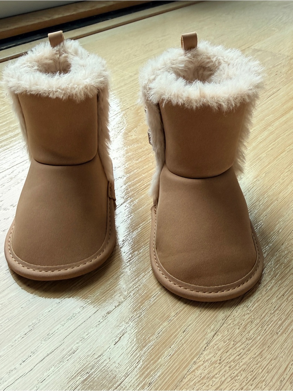 Carter’s Baby Girl Teddy Fleece Boot - Brown - 6-9 Months